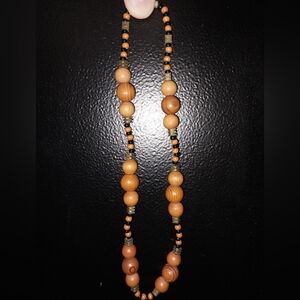 Wood bead necklaces
